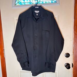 Van Heusen Black Dress Shirt